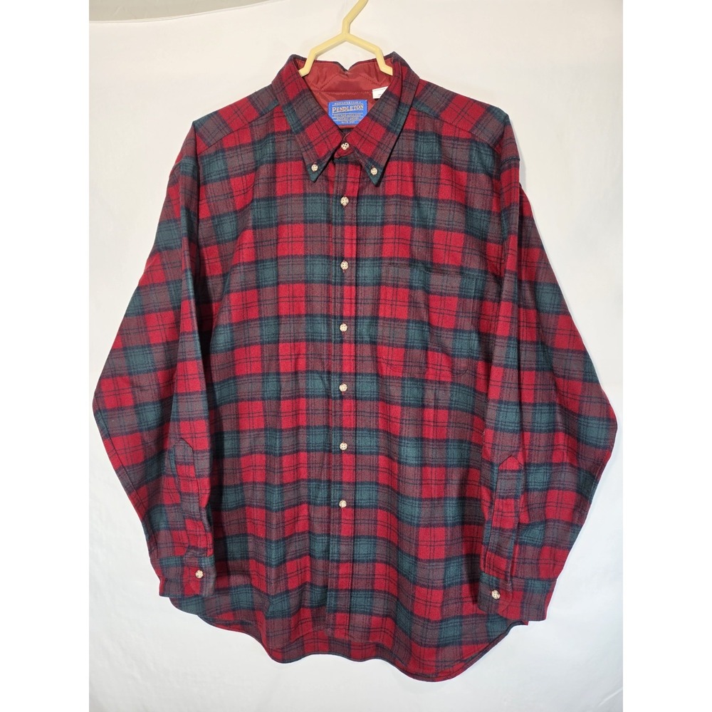 Pendleton Lindsay Tartan 100% Virgin Wool XL USA Vintage Board Flannel Shirt